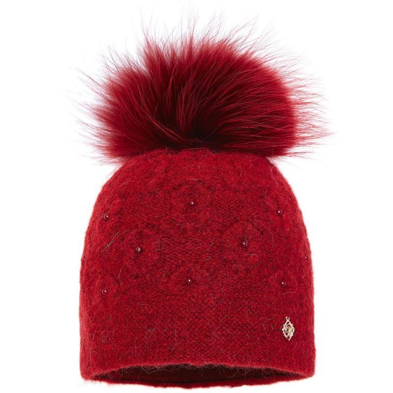 Czapka damska Negra Czerwony