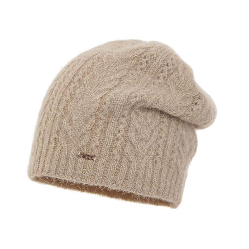 Czapka damska Foksi Ciemny beż