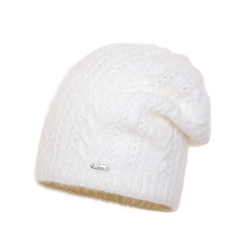 Czapka damska Foksi Ecru