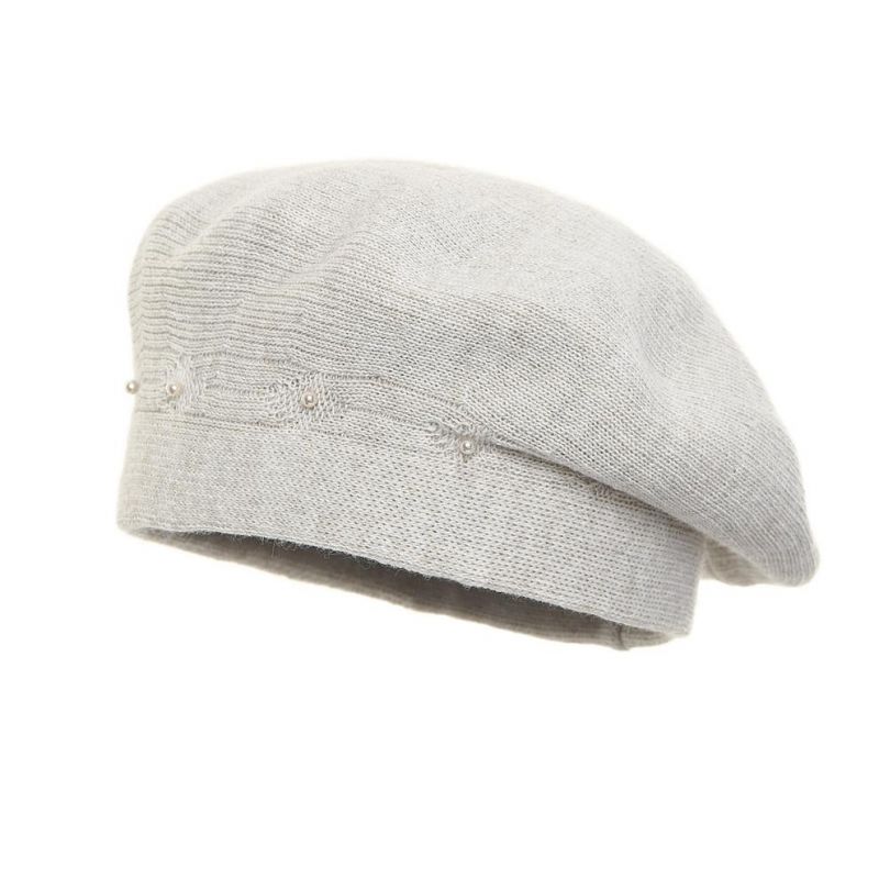 Beret damski Vega Jasny beż