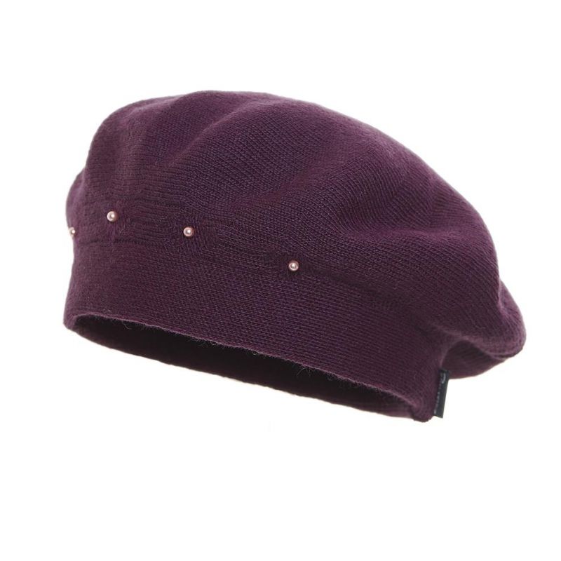 Beret damski Vega Śliwka