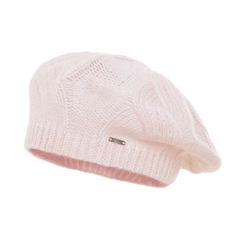 Beret damski Kasjopea Pudrowy róż