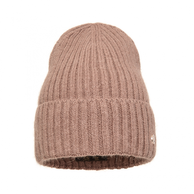 Czapka damska z angory Olga Kakao