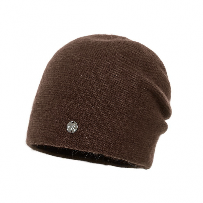 Czapka damska Goldie Gorzka czekolada