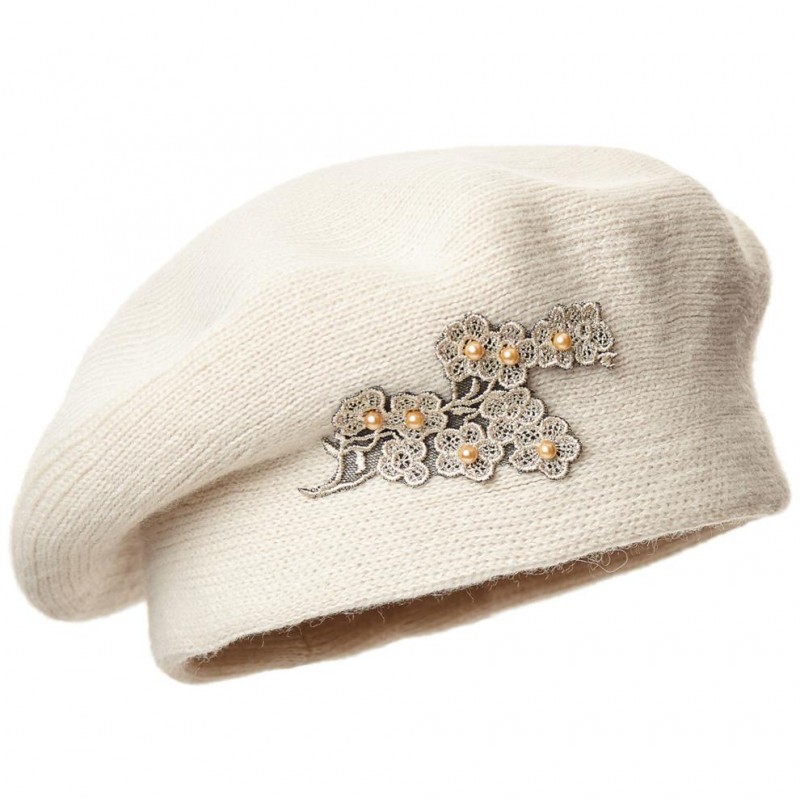 Beret damski Giovanna Jasny beż