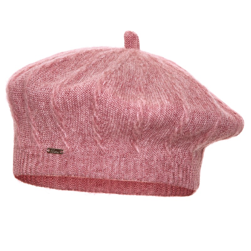 Beret damski Blanca Jasny róż