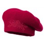 Beret damski Celestina Bordo