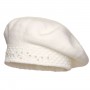 Beret damski Alma Ecru