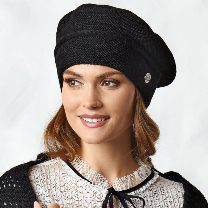 Beret damski Kornelia Czarny