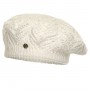 Beret damski Dominica Ecru
