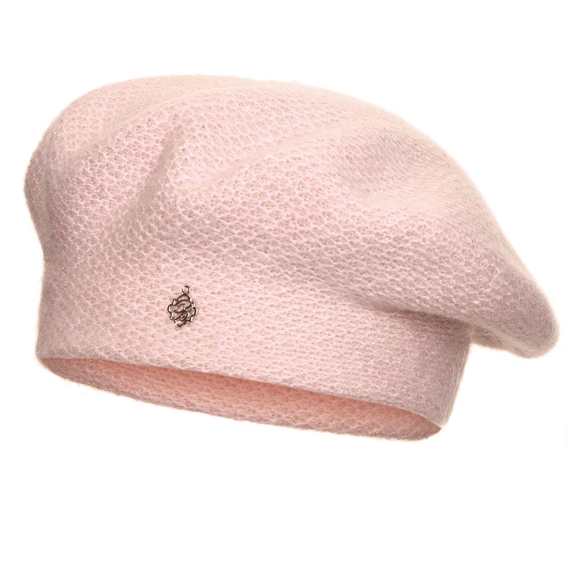 Beret damski Mandy Jasny róż